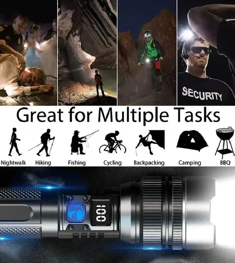 Flashlight with Telescoping Zoom – Super Bright LED Torch