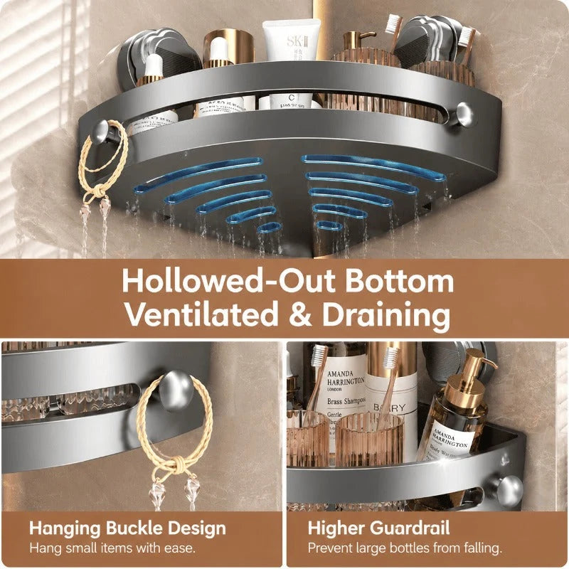 No Drill Triangle Shower Caddy