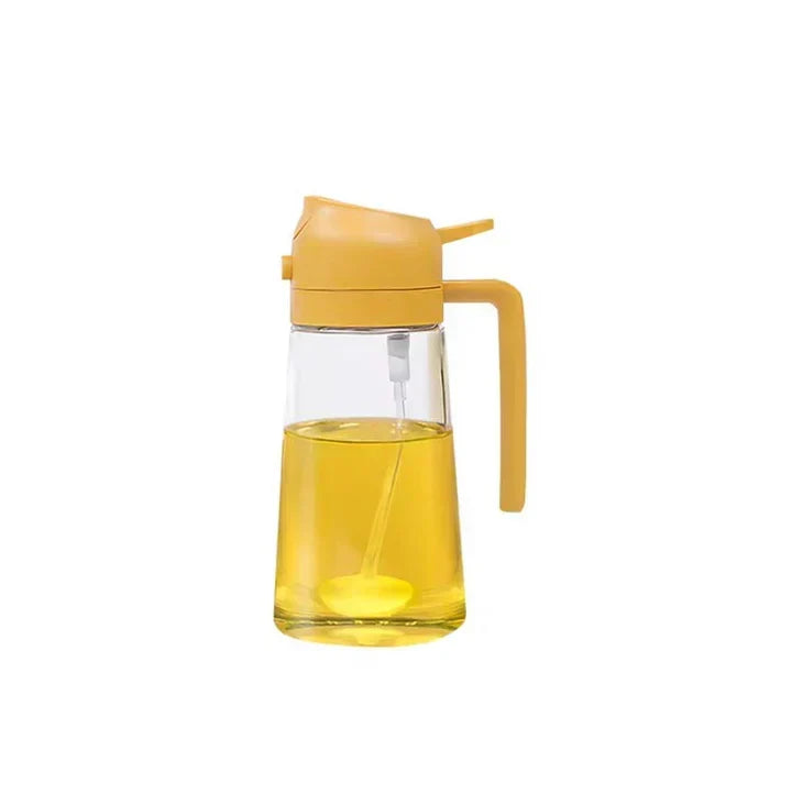 Oil Dispenser 1+1 FREE: 2-in-1 Pour and Spray Glass Oil and Liquid Dispenser