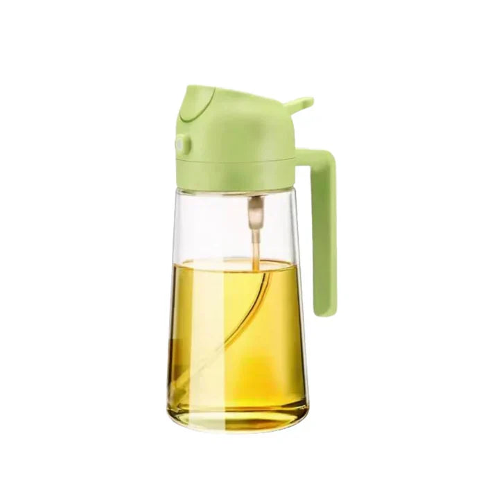 Oil Dispenser 1+1 FREE: 2-in-1 Pour and Spray Glass Oil and Liquid Dispenser
