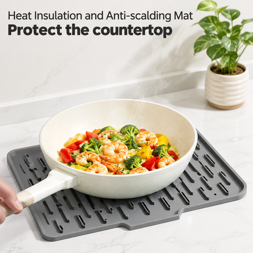 Silicone Mat 1+1 FREE: Multifunctional Silicone Dry- and Heat-Resistant Mat