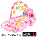Baby Fitness Stand Music Play Gym Activity Toys Newborn Piano Crawling Blanket