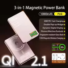 Wireless Magnetic Power bank Fast Charing for iPhone 12-18 Pro max